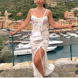 Zara Floral Printed Midi Dress